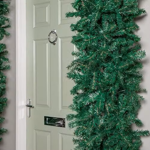 Samuel Alexander 8ft Green Single Door Plain Christmas Tree Arch with 2000 Tips – 5