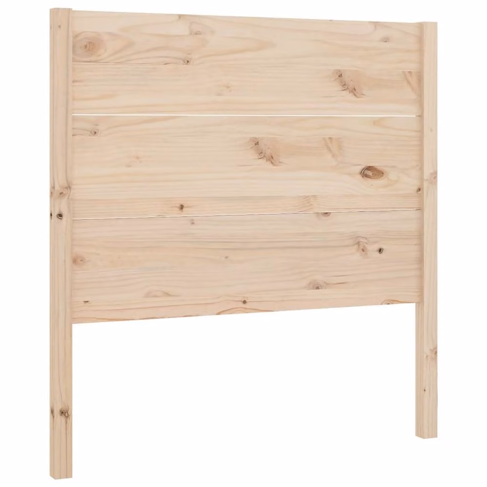 Berkfield Home Solid Wood Pine Headboard in Light Oak, W/D/H: 81 x 4 x 100 cm – 2