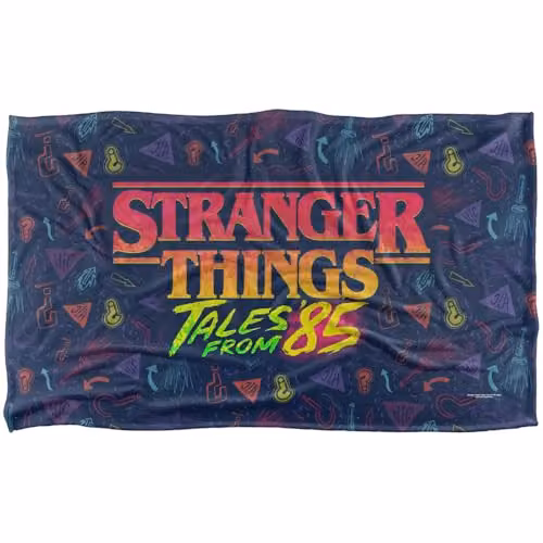 Netflix Stranger Things Tales From 85 Multicolour Fleece Throw Blanket – 1