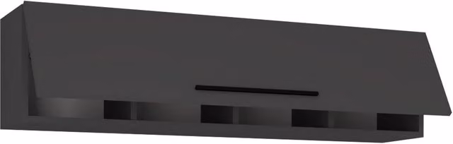 VCM Arila XL Wooden Wall Mounted Folding Cabinet in Dark Grey – 1