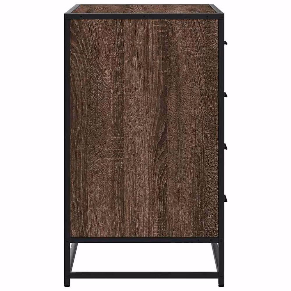 Berkfield Home Brown Oak Drawer Cabinet, W/D/H: 70 x 41 x 70 cm – 5