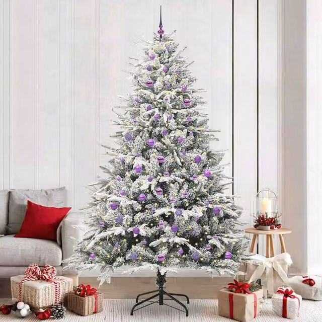 Berkfield Home Pre-lit Artificial Christmas Tree with Ball Set, Green, Height: 240 cm – 1