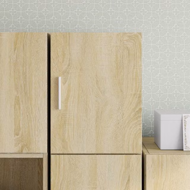 Berkfield Home Sonoma Oak Wall Cabinet in Brown, W/D/H: 30 x 42.5 x 40 cm