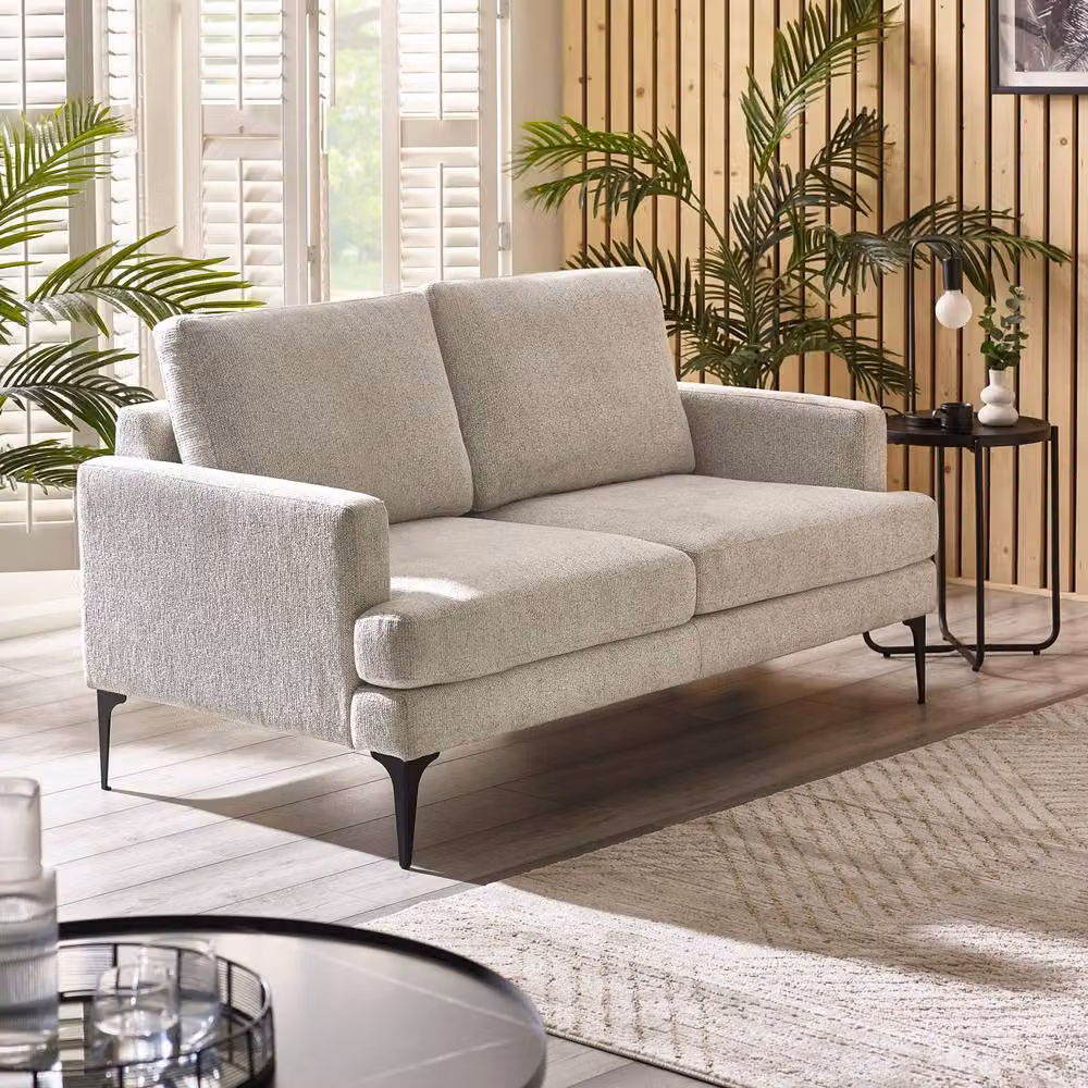 Cheshire Carrera Oyster Cream Chenille 3 Seater Sofa in Beige – 2