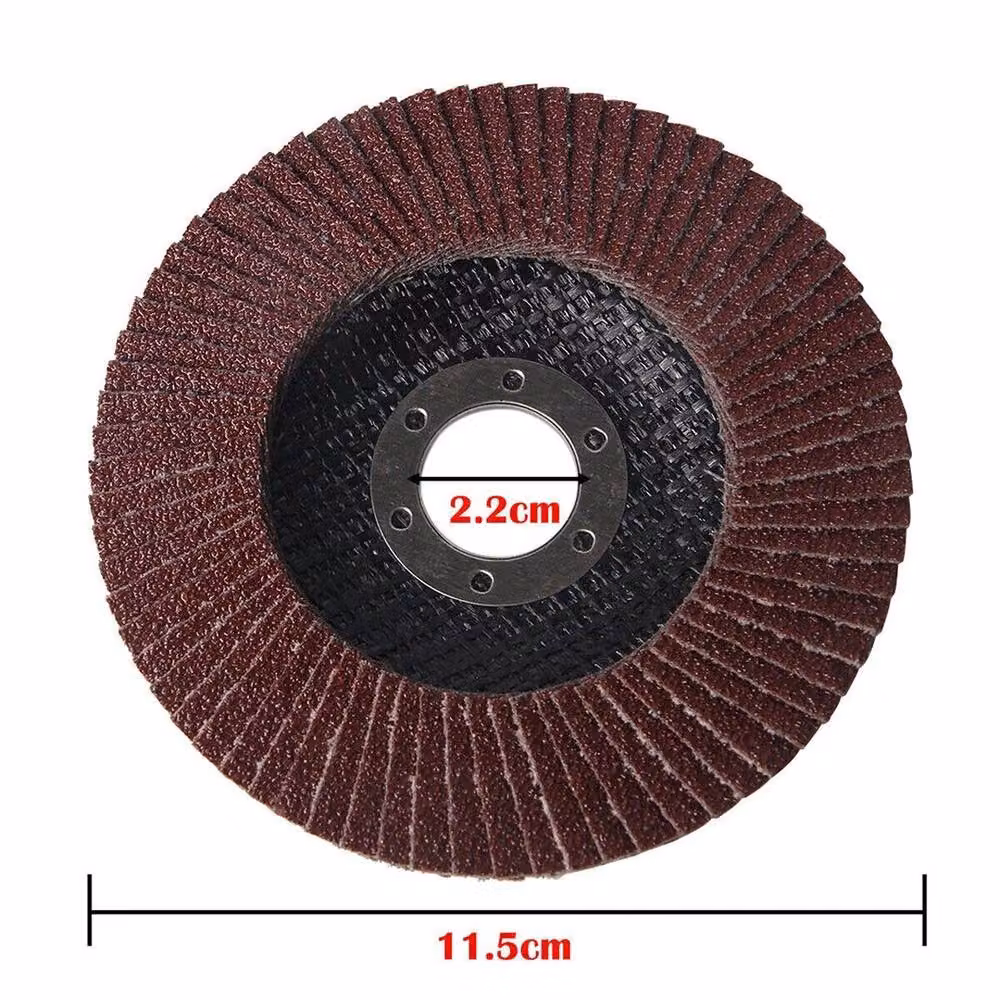 NESTLUNE 50-Piece 60 Grit Flap Grinding Sanding Discs, 115mm, Brown – 2