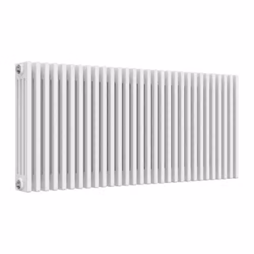 Reina Colona 4 Column White Steel Wall Hung Radiator H: 60 cm, W: 60 cm – 1