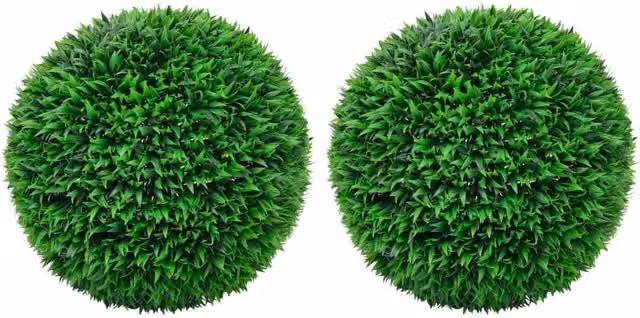 Berkfield Home Artificial Green Boxwood Balls, 2 Pack, Diameter: 55 cm – 1