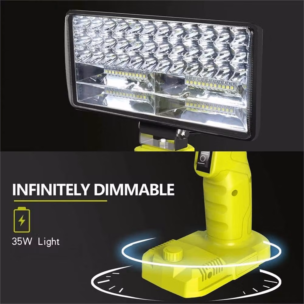 Nordara Rechargeable LED Work Light Flashlight in Yellow – 2