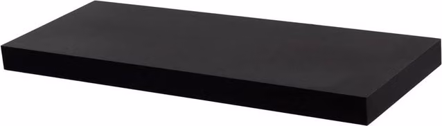 FORGEVIO Black Wooden Floating Wall Storage Shelf, Width: 60 cm – 1