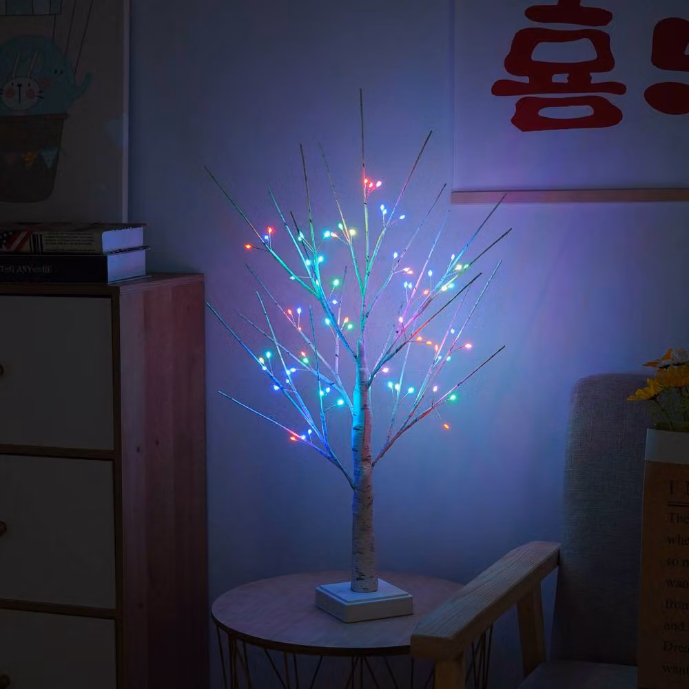 Smartbies 2 Piece Pre Lit Multicolour Christmas Tree Lamp With Remote Control – 2