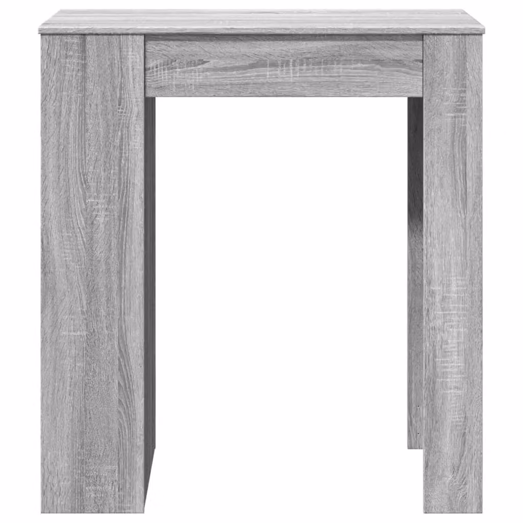 Berkfield Home Bar Table with Racks in Grey Sonoma, W/D/H: 95 x 47 x 103.5 cm – 3