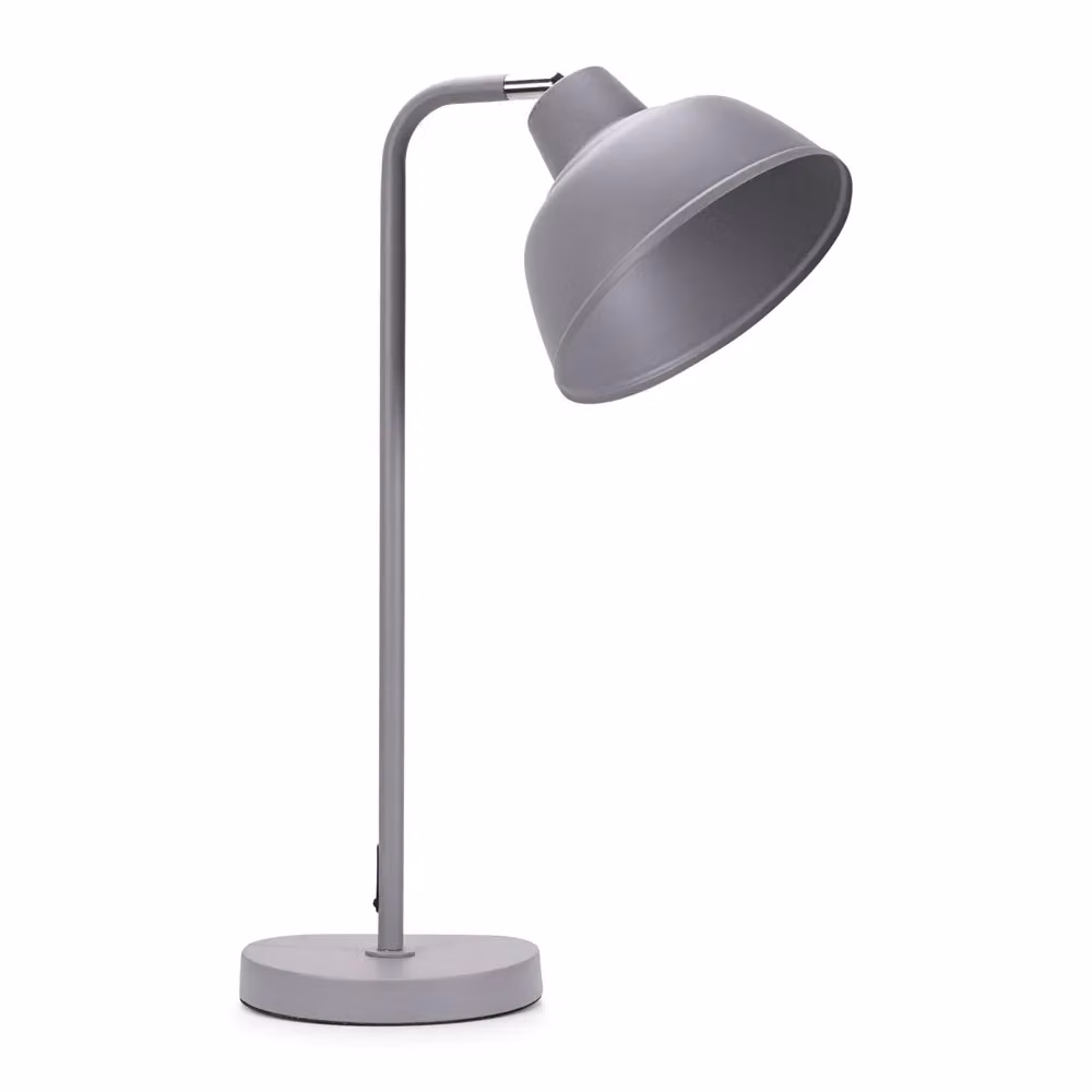 ValueLights Grey Metal Dome Desk Lamp for Task Lighting – 2