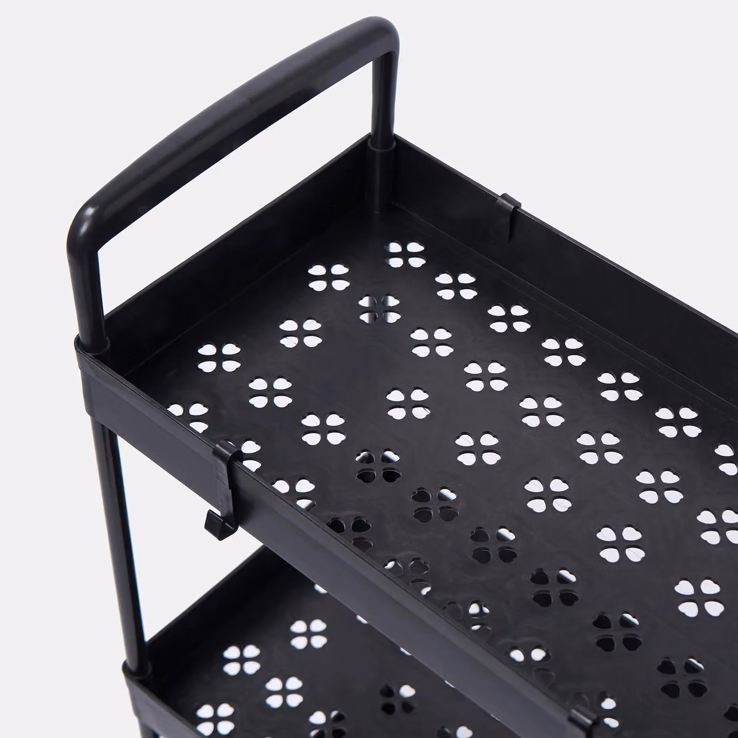 OHS 3 Tier Black Rolling Storage Trolley Organiser for Kitchen, Bathroom and Living Room – 5
