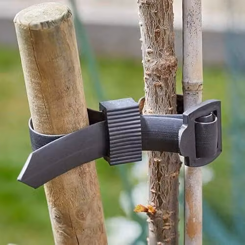 Smart Garden Products Heavy Duty Adjustable Rubber Tree Tie Support, 2 Pack, Black – 2