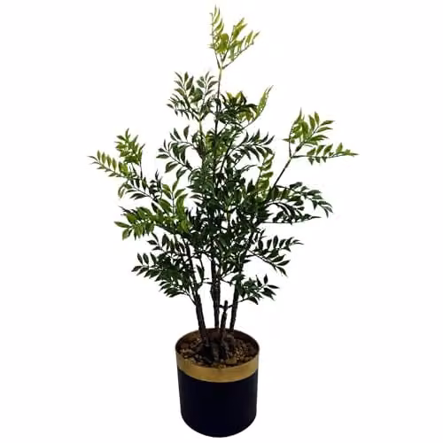 Leaf Green Artificial Oriental Bonsai Tabletop Tree H 60 cm x W 30 cm x D 30 cm