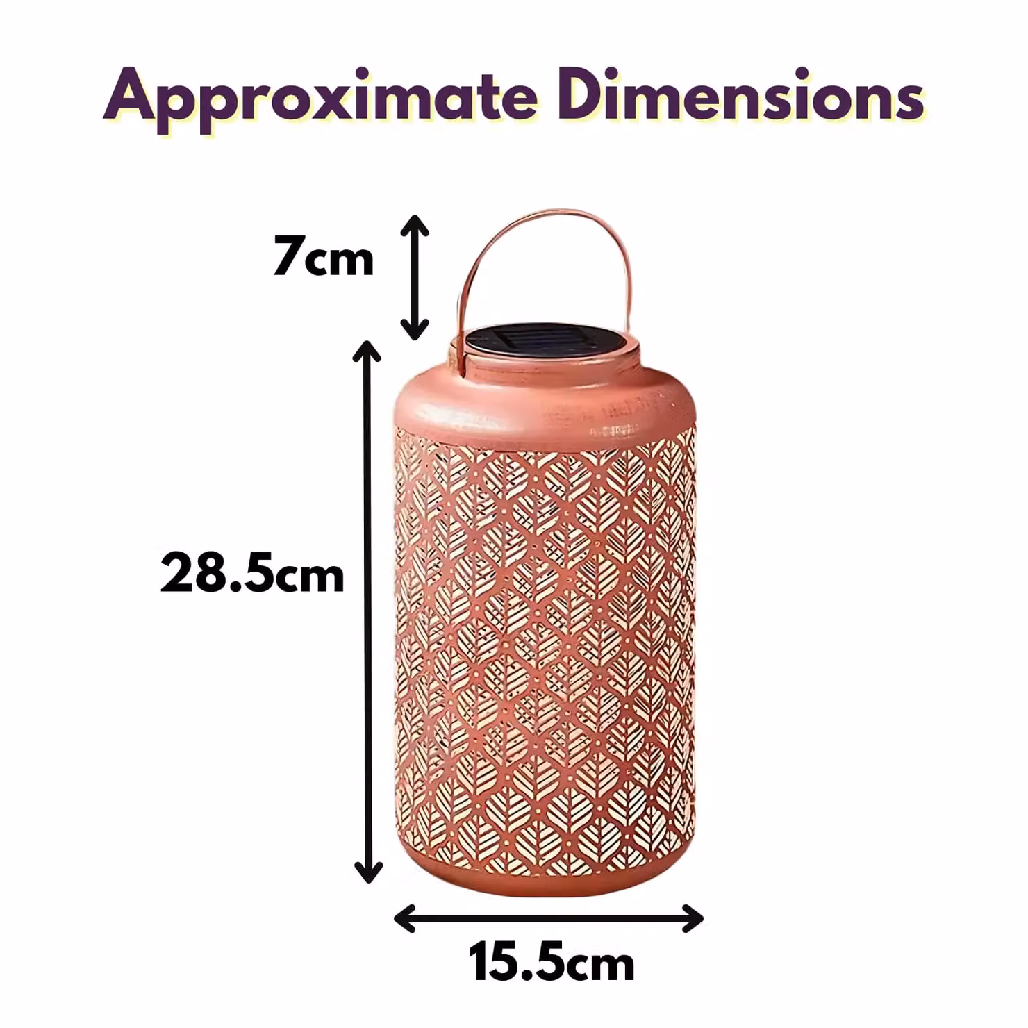 Marco Paul Solar LED Garden Lantern in Dusty Pink Terracotta Ceramic – 2