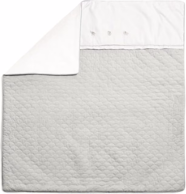 Mamas & Papas Welcome to the World Elephant 2.5 Tog Cotbed Quilt in Grey