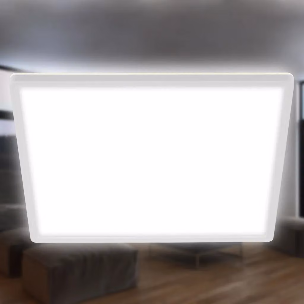 Briloner Ultraslim Square LED Ceiling Panel, 18W, 2400 Lumens, 4000K, White, W: 29.3 cm – 3