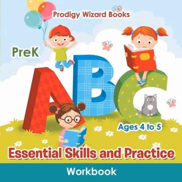 Prodigy Wizard Essential Skills and Practice Workbook for PreK Ages 4 to 5 Multicolour Paperback
