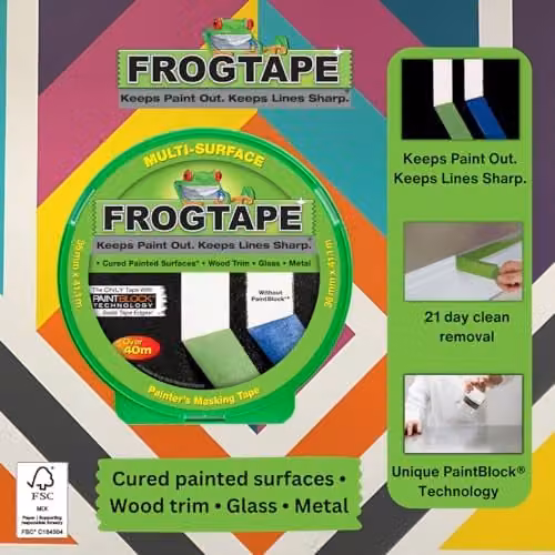 Frog Tape Green Multi Surface Masking Tape, 36 mm x 41.1 m – 2