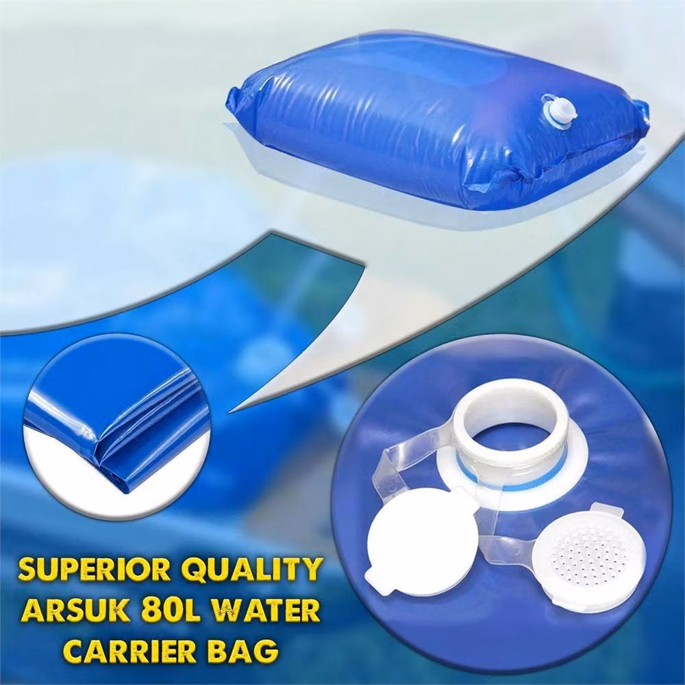 Nordara 2 x 80L Blue Wheelbarrow Water Bags for Outdoor Garden Use – 4