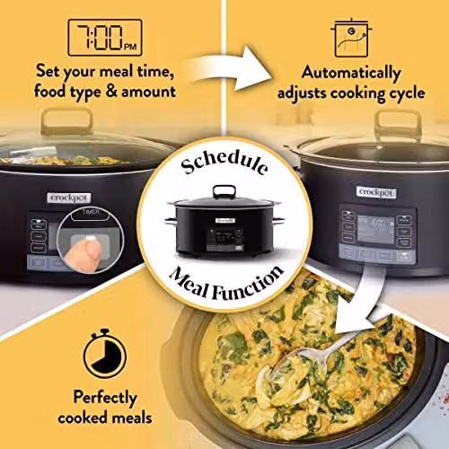 Crockpot TimeSelect Digital Slow Cooker with Timer, 5.6 l, Black – 3
