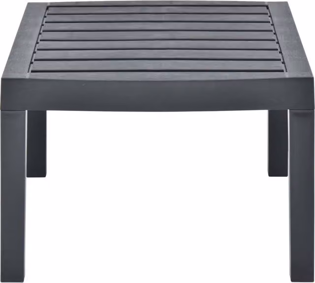 Berkfield Home Anthracite Garden Table, W/D/H: 78 x 55 x 38 cm