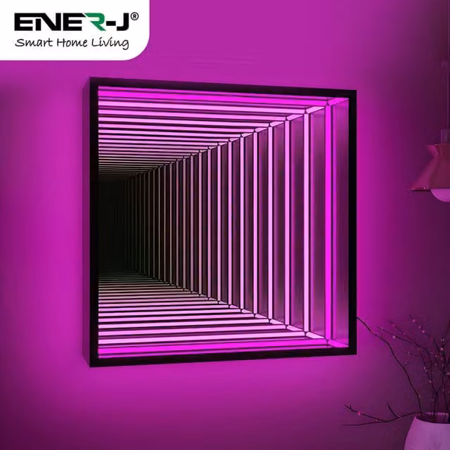 ENER-J Smart Tunnel LED Mirror 40W with CCT and Dimming Control via App in White