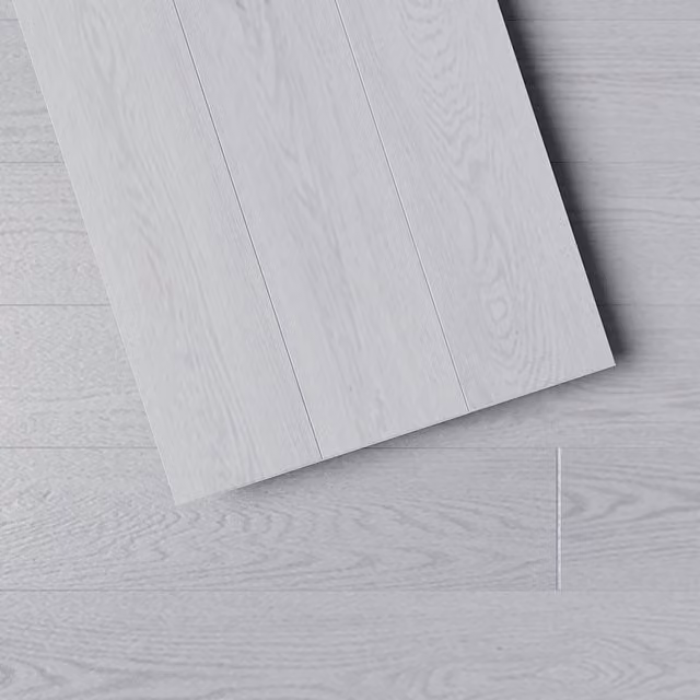 Komore 14 Piece Wood Look SPC Vinyl Flooring in Silver Grey