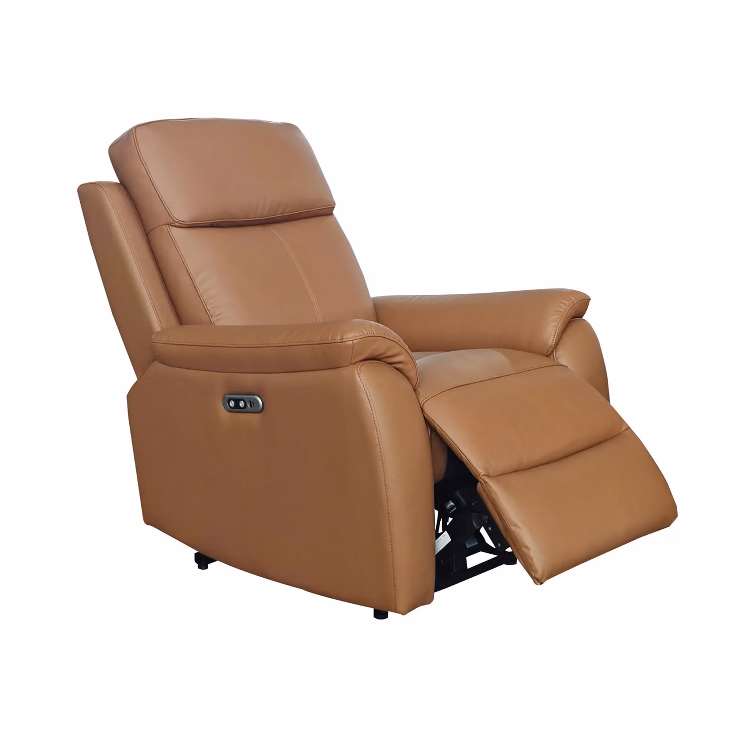 Aspire Kingsmere Tan Real Leather Single Seater Power Recliner Armchair – 2
