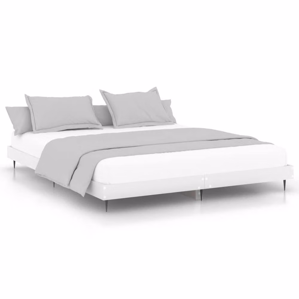 Berkfield Home Durable Bed Frame in White, W/D/H: 120 x 200 cm – 2