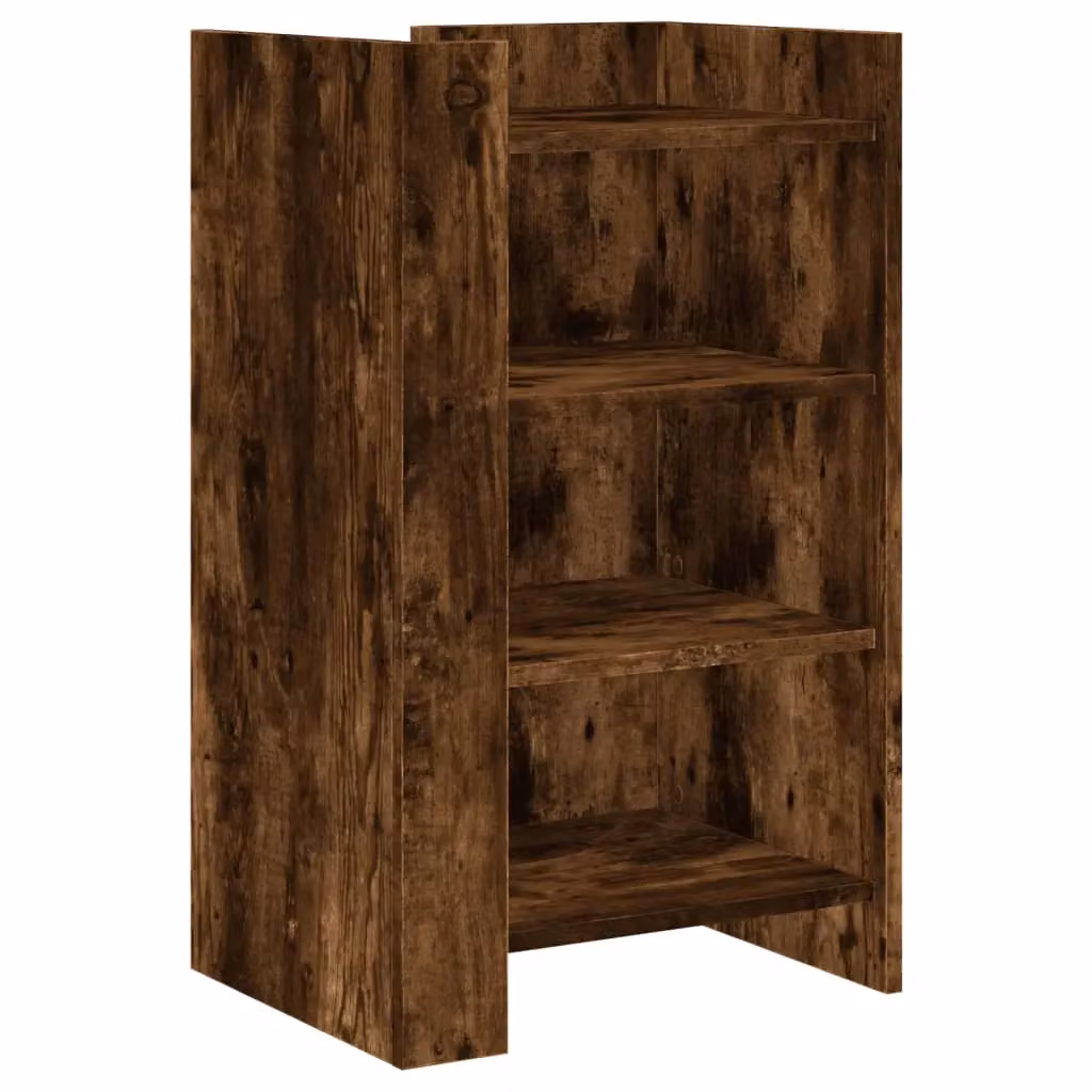 Berkfield Home Smoked Oak Sideboard in Brown, W/D/H: 45 x 35 x 75 cm – 2