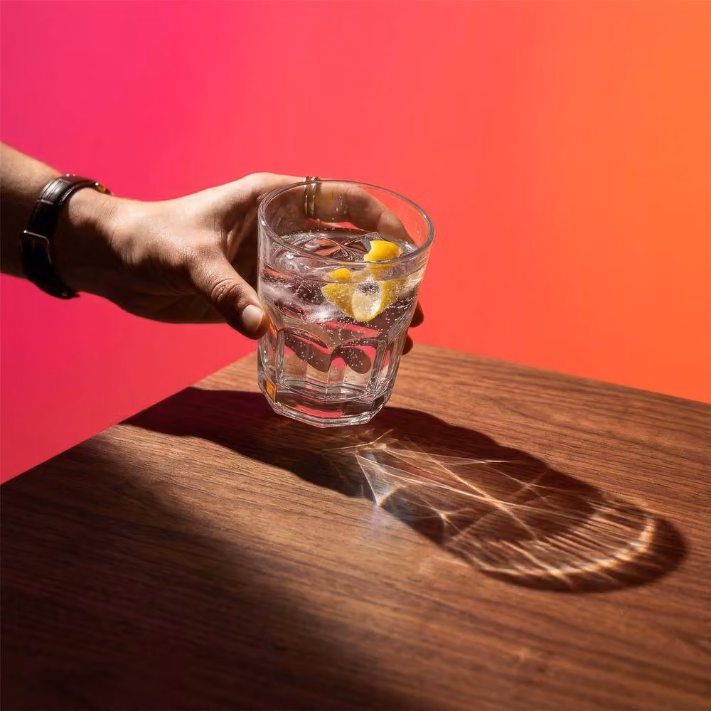 Argon Tableware Geometric Panelled Glass Tumblers, 285ml, Pack of 6, Transparent – 3