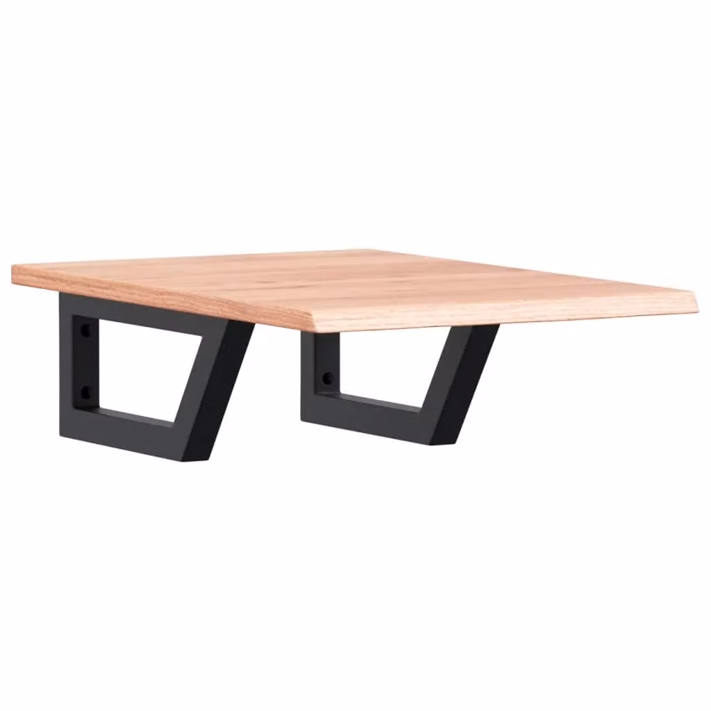 Berkfield Home Wall Mounted Basin Shelf in Brown Oak and Steel