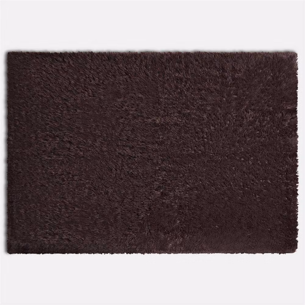 OHS Soft Fluffy Faux Fur Anti-Slip Area Rug in Brown, W/D/H: 170 x 120 x 4 cm – 2