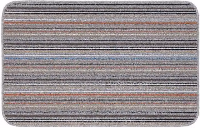 The Rug Shop UK Grey Clay Machine Washable Anti-Slip Polypropylene Floor Mat, W: 67 cm x L: 200 cm – 1