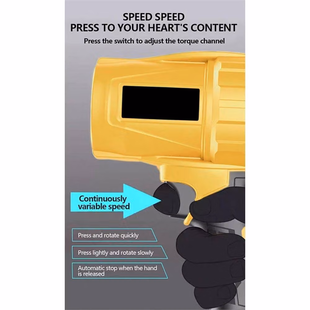 Nordara Cordless Turbo Jet Fan Air Blower in Yellow – 3