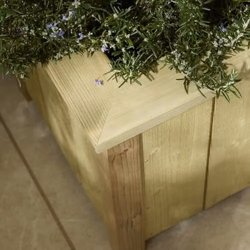 Rowlinson Signature Heritage Trough Planter in Brown, W: 199 cm, D: 43 cm, H: 42 cm – 3