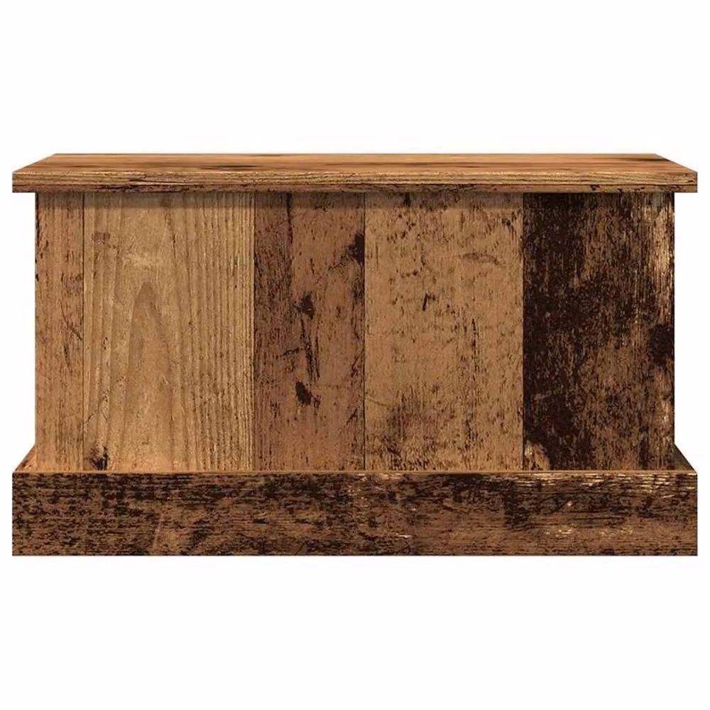 Berkfield Home Rustic Old Wood Storage Box in Brown, W/D/H: 50 x 30 x 28 cm – 4