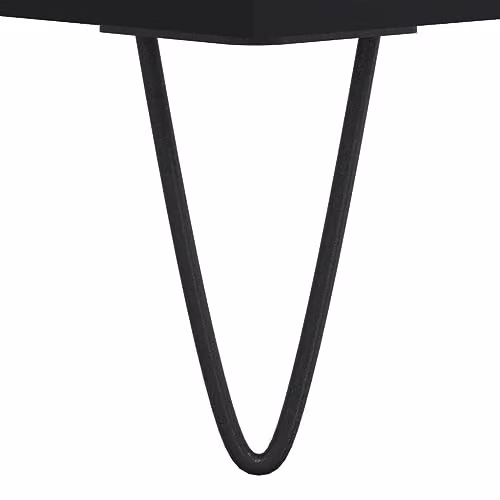 vidaXL Set of 2 Modern Black Sideboards, W/D/H: 40 x 35 x 70 cm – 4