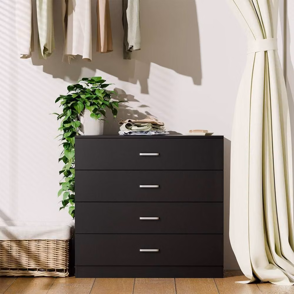 FORGEVIO Modern Black Matt Chest of Drawers for your Bedroom – 5