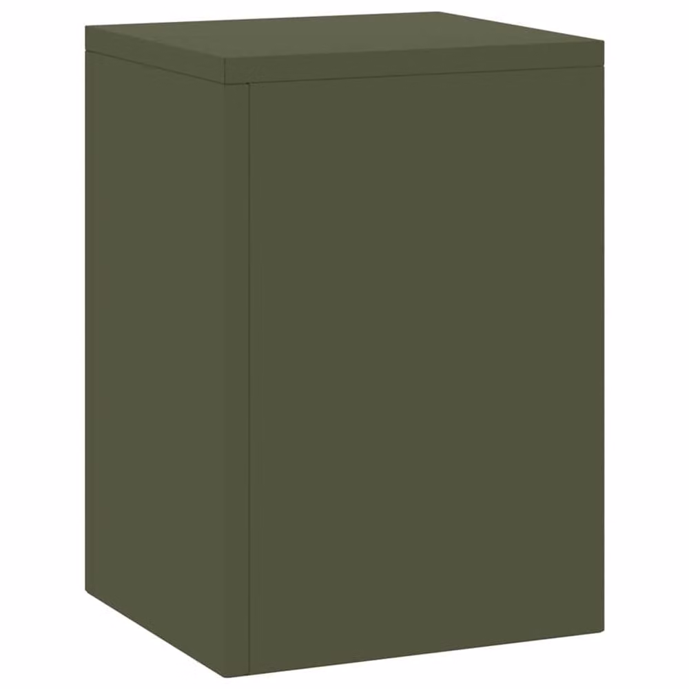 Berkfield Home Outdoor Plant Stand Pillar Set of 2, Olive Green Steel, W/D/H: 24 x 24 x 35 cm – 4