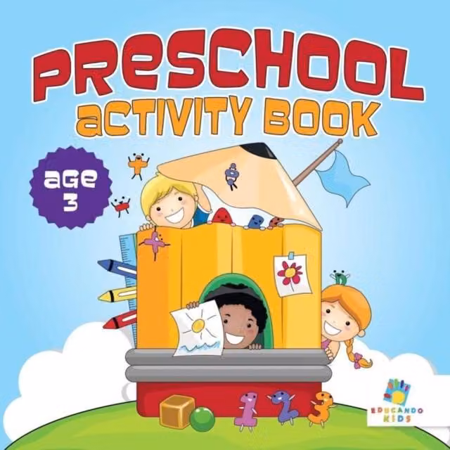 Educando Kids Preschool Activity Book for Age 3, Multicolour Paperback