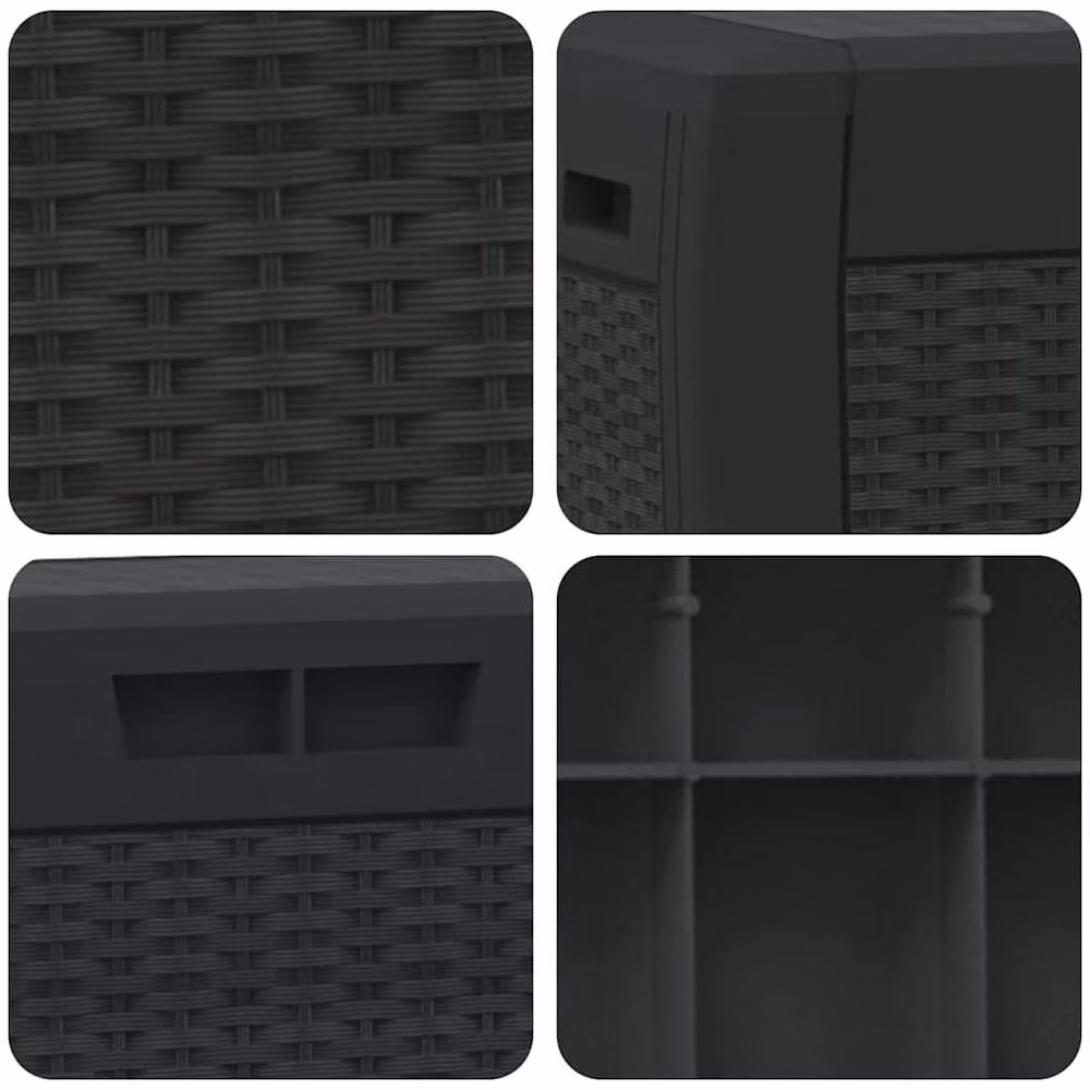 Berkfield Home Garden Storage Box in Anthracite and Black, W/D/H: 119 x 48 x 60 cm – 5