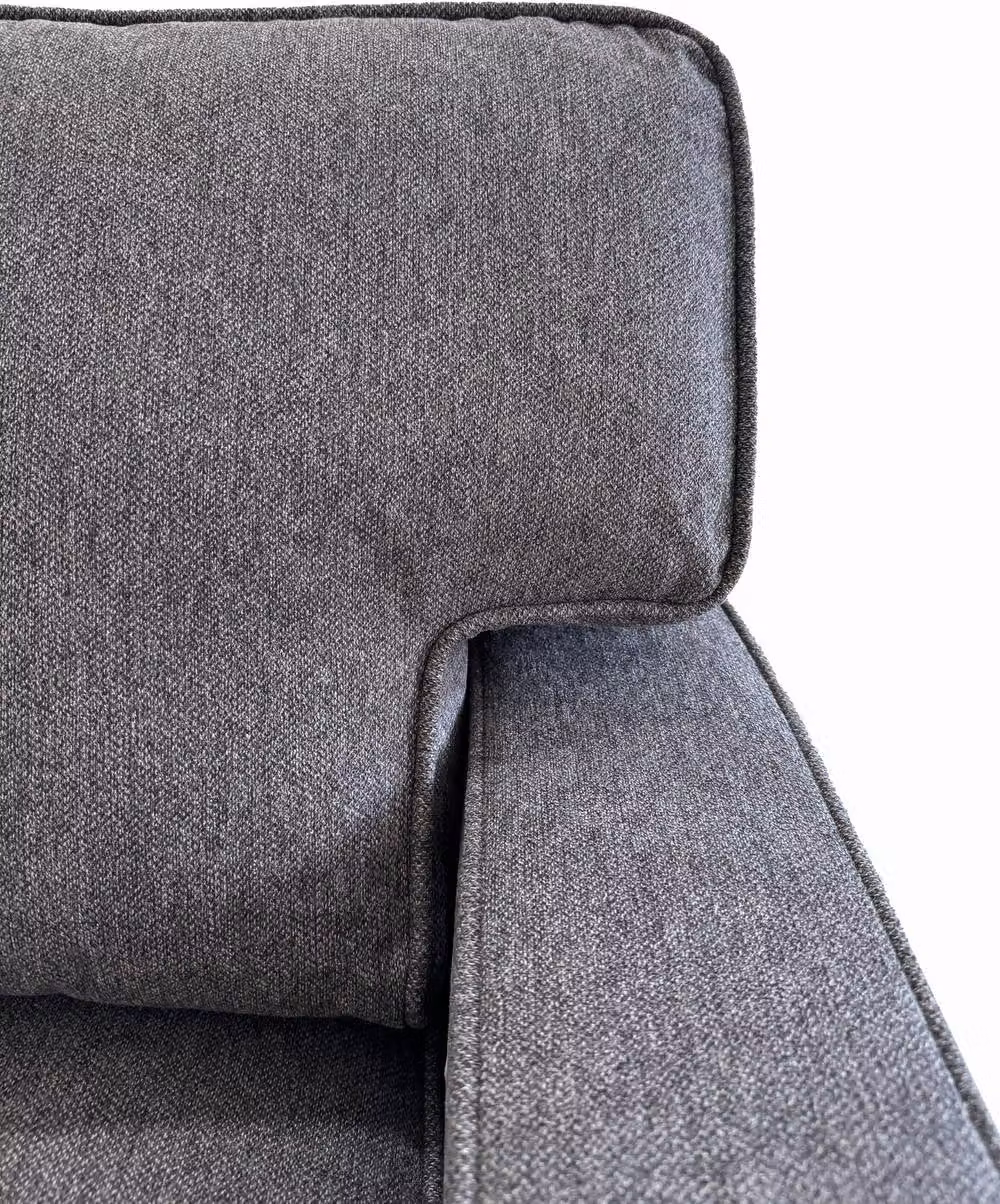 Seconique Eton Upholstered Sofa Bed in Grey Fabric – 7