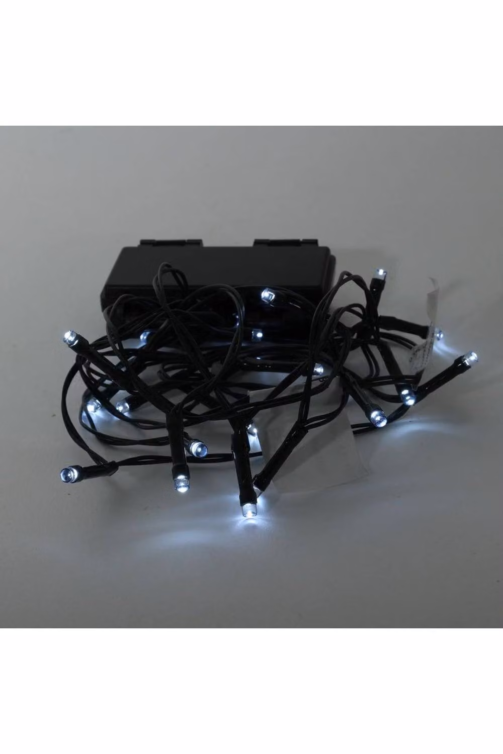 KDMD Warm White LED Christmas Light Garland with Outdoor Battery Pack, 2.1m – 3