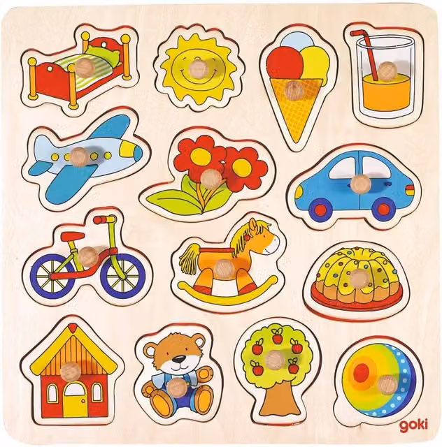 Goki Farm VI Lift-Out 3D Puzzle in Red and Multicolour