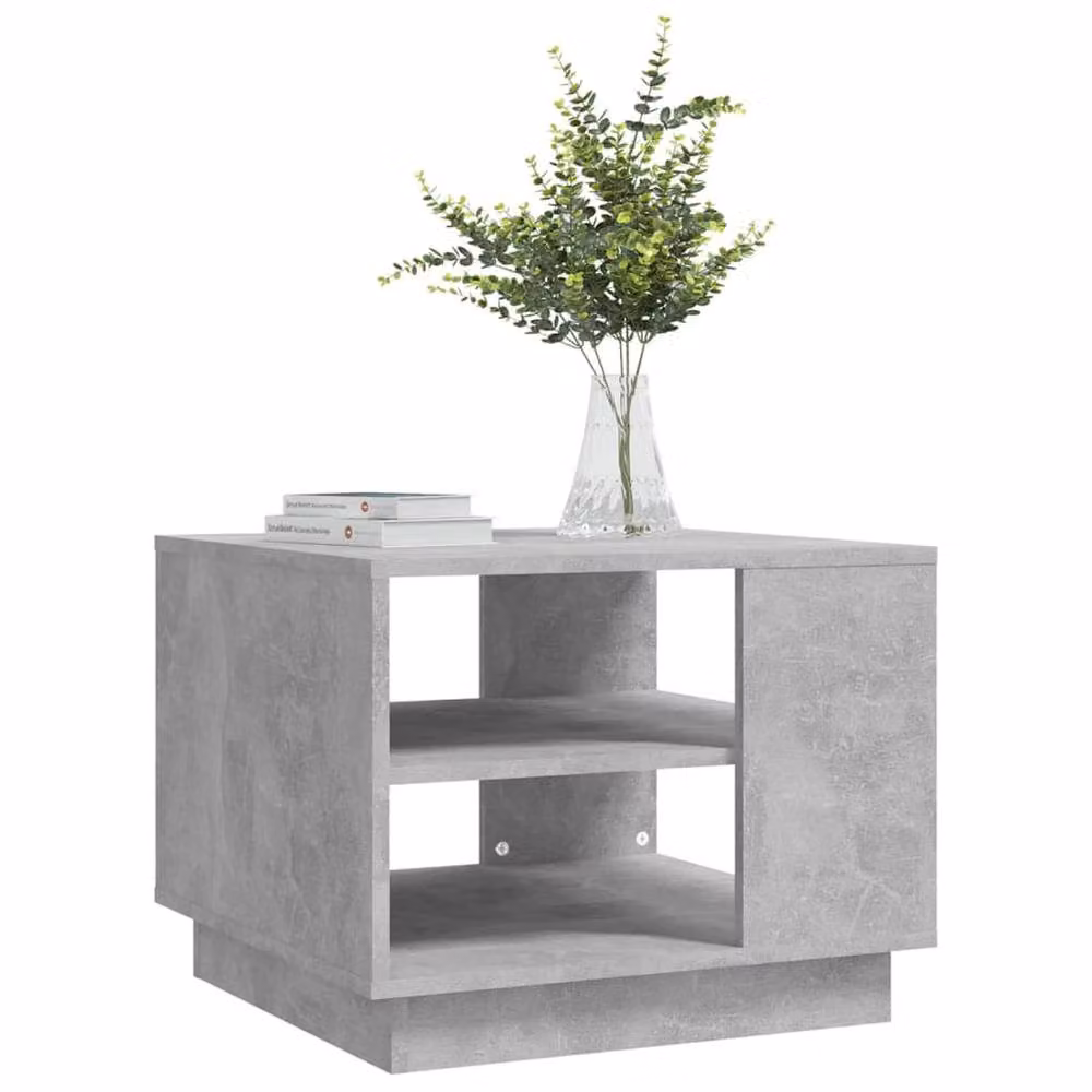 Berkfield Home Modern Square Coffee Table in Grey, W/D/H: 55 x 55 x 43 cm – 2