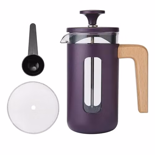 La Cafetiere Pisa 350ml Stainless Steel French Press Cafetière in Purple – 1