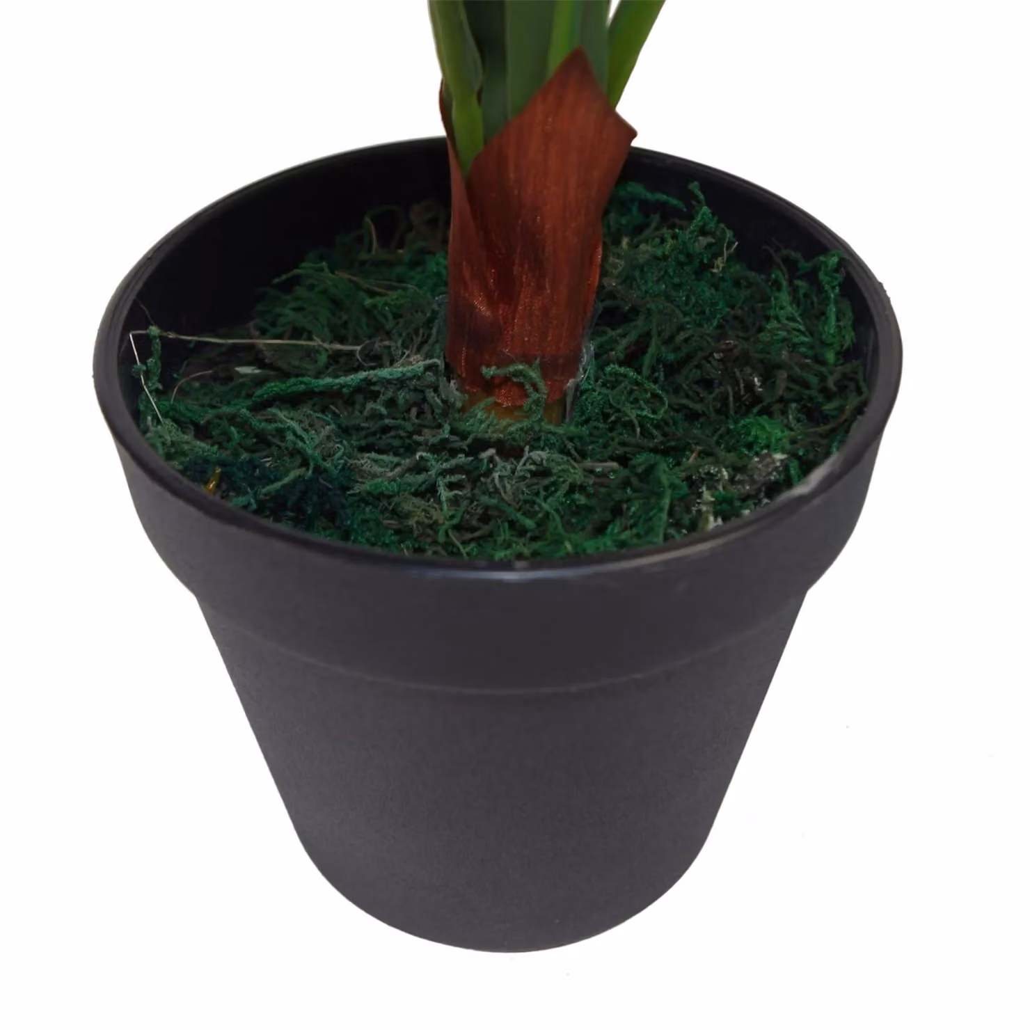 Leaf Design Large Artificial Bird's Nest Fern Plant in Green, Height: 60 cm – 3